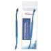 wellsamed Interdental brush holder Duo with angled head blue for effective cleaning of the interdental spaces