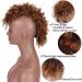 Messy Bun Hair Piece for Women Puff Afro Curly Hairpieces Mohawk Ponytails for Women Synthetic Kinky Curly Hair Bun Ponytail Extension with Bangs Wrap Updo Clip in Hair Extensions Fake Hair Accesso 4 - Buy Online on GoSupps.com