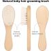 Eycikafa Baby Hair Brush Set - Gentle Goat Bristles for Newborns & Toddlers - Cradle Cap Treatment - 2pcs (Green) - Buy Online on GoSupps.com