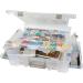 ArtBin 6981AB Super Satchel Deluxe Divided Base Large Portable Art & Craft Organizer with Drawers 1 Plastic Storage Case Clear - Buy Online on GoSupps.com