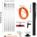 Water Fed Pole Telescopic Window Cleaner Kit Conservatory Roof Cleaner/Water Fed Extendable Brush/Window Clean Kit Roof Cleaning Tools With 20m Water Supply Hose 3 12m Rod/30cm Brush 19.7ft/6m - Buy Online on GoSupps.com