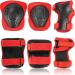 KAMUGO Kids Adjustable Helmet & Protective Gear Set | Age 3-8 Boys Girls | Red | Bike Skateboard Scooter Rollerblading - Buy Online on GoSupps.com