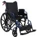 LIVINGbasics Light Weight Wheelchair with Flip Back Desk Arms Swing Away Footrests 18-Inch Seat Width Foldable Weight Capacity: 220lb (100kg)