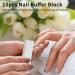 upain 10 Pieces Nail Buffer Block with Nail Brush 4 Way Professional Nail Buffer Block 12 Grit White Nail Sanding Tools for Gel Natural Acrylic Nails - Buy Online on GoSupps.com