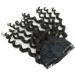 8" Clip on Jerry Curly Hair Bangs Extension 23g Afro Fluffy Clip in Topper 100% Human Hair Front Fringe Hair Pieces 1# Jet Black - Buy Online on GoSupps.com