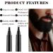 Prreal 2Pcs Black Beard Pen Natural Beard Filler For men Waterproof & Sweatproof Beard Pencil Long-Lasting Beard Filling Pen To Fill Define & Sharpen Hair Beard & eyebrow Colour#Black 0.5 g (Pack of 2) - Buy Online on GoSupps.com