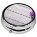 Orchid Printed Mini Round Pill Box | 3 Compartment Portable Pill Organizer | Travel Medicine Case for Home & Office - Buy Online on GoSupps.com