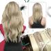 Moresoo Micro Loop Hair Extensions - 40cm Ash Blonde #P18/613 Real Remy Hair Cold Fusion Microring Extensions 50g - Buy Online on GoSupps.com