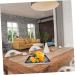 Alipis 1pc Kitchen Trays Fast Plates Plate Storage Dessert Vanity Pattern Restaurant Organizer Home Marble 30X21.5X1.8CM White - Buy Online on GoSupps.com