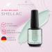 Shayenne Made in Germany Shellac Gel Nail Polish 15 ml for UV LED Lamp | 149 Soft Grey Blue Grey Blue | Gel Nail Polish for UV Nail Lamp | LED Nail Polish Gel Polish Nail Gel - Buy Online on GoSupps.com