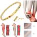 Jeroot Magnetic Foot Chain for Women - 3500 Gauss Therapy for Foot Pain Relief & Swelling - Adjustable Gold Design (27cm) - Buy Online on GoSupps.com