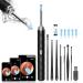 Ear Wax Removal - Earwax Remover Tool Ear Cleaner with Camera - Earwax Removal Kit with Light - Ear Camera Ear Cleaner for iOS & Android (Black)