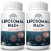 1600 mg Liposomal NAD Supplement 98% Pure NAD+ Supplement Superior Absorption Alternative to Nicotinamide Riboside or NADH to Boost NAD+ for Aging Defense Energy Longevity 120 Softgels 60 Count (Pack of 2)