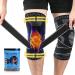 Beister 1 Pair Knee Compression Sleeves with Adjustable Straps for Men & Women Professional Knee Support Brace for Meniscus Tear Arthritis Sports Joint Pain Relief Running Basketball Black M