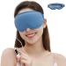 WellSync Heated Eye Mask for Dry Eyes - Warm Compress for Chalazion Blepharitis Stye w Smart Temperature & Timer Control - 3D Eye Mask for Sleeping Relief Eye Strain Migraine Puffy Light Blue