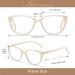 AMOMOMA Fashion Cat Eye Blue Light Blocking Reading Glasses for Women - Milky Cream Pink&Green  1.0x Magnification (AM6005 C4) - Buy Online on GoSupps.com