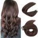 Hotlulana tape extensions real hair balayage chocolate brown with dark red brown (#4/4/33) Tape in extensions real hair 14 inch/35cm 40pcs 80g Skin Weft 100% natural Invisible extensions real hair.#4/4/33 chocolate brown with dark red brown 35cm-14 inch (
