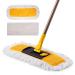 Yocada Dust Mop Microfiber Floor Mop 57 Inch Telescopic with Total 3 Mop Pads Wet & Dry Floor Cleaning for Hardwood Ceramic Marble Tile Laminate Home Kitchen Gray
