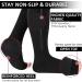 Ailaka Zipper Compression Socks - 15-20 mmHg Knee High Support for Varicose Veins & Edema - Open Toe Design for Women, Men, Nurses - Medium (1 Pair) - Black - Buy Online on GoSupps.com