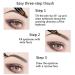 Lusucat Waterproof Microblading Eyebrow Tattoo Pen in Black Brown - Micro-Fork Tip for Effortlessly Natural Brows - Buy Online on GoSupps.com