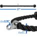 Yes4All Deluxe Tricep Rope Cable Attachment 27 inch Black | Gym Exercise Machine Attachment with Carabiner - Buy Online on GoSupps.com