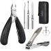 Eneteck Toenail Clippers  Toe Nail Clippers Adult Thick Nails Long Handle  Nail Clippers for Seniors Thick Toenails  Ingrown Toenail Tool Manicure  Pedicure Set
