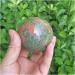 Natural Sphere Natural Green Flower Crystal Quartz Epidote Stone Ball Sphere 1pc for Decoration Gift Decoration feng Shui. 60-70mm - Buy Online on GoSupps.com