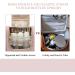 BAGSMART Travel Toiletry Organizer with Hanging Hook - Water-resistant Cosmetic Makeup Bag for Shampoo & Toiletries in Pink - Buy Online on GoSupps.com
