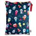 FLOCK THREE Washable and Reusable Wet Bag Diaper Bag Water Resistant Swimming Bag Pouch, Yoga Gym Bag, 12.6'' x 16.5'' Aircrafts