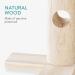 Navaris Wooden Rabbit Feeder Station - Pinewood Feeding Holder for Small Animals - Food Rack with Hanging Clips for Rabbits and Pets - Buy Online on GoSupps.com