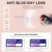 Shop Okh Blue Light Filter Cat Eye Glasses for Women - Anti-Glare Metal Frames with Bling Decoration - Perfect for Gaming & Reading in Gold/Kahki - Buy Online on GoSupps.com