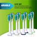 Arable 8 Pcs Philips Sonicare Toothbrush Head Compatible with Philips Sonicare Electric Toothbrush Replacement Heads FlexCare EasyClean Fit Plaque Control Gum Health HealthyWhite DiamondClean Essence+ and Most Snap-on Handles - Buy Online on GoSupps.com