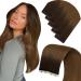 LAAVOO injected tapes extensions real hair ombre brown real hair extensions tapes virgin light brown ombree dark brown tape hair extension real hair male hair smooth 5pc 40cm 40cm virgin-5Pcs 4.6virgin#3/8