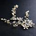 Wedding Hair Accessories Bridal Rhinestone & Pearl Flower Hair Pins U Shaped Crystal Hair Grips Hair Clips for Bridesmaid Women Girls Kids Bobby Pins for Braids Thick Hair (Gold-1pc) - Buy Online on GoSupps.com