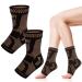 Ankle Brace for Women & Men Ankle Compression Sleeve Plantar Fasciitis Braces Open Toe Compression Socks Breathable Ankle Support for Swelling Sprain Neuropathy(M 39 42)