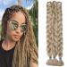 Tess Braids Extensions Art Hair Crochet Jumbo Braids Synthetics Braiding Hair 1PCs 165g/Bundelbel 41 "(100cm) Extensions Mittelblond 104 cm (1 piece) #24 Middle Blond