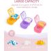 7 Day AM PM Weekly Pill Organizer with Same-Side Large Opening - BPA Free Pill Box for Vitamins & Supplements - Buy Online on GoSupps.com