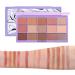 Matte Eyeshadow Palette | Smudge-Proof Long-Lasting Eye Shades Makeup Supplies Satge Use for Home Working Shopping Gathering Dating Traveling 01# - Buy Online on GoSupps.com