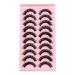 Fake Lashes False Eyelashes Russian Strip Lashes Natural Faux Lashes Fake Eyelashes (KG04-11MM  Black)