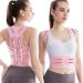 Back Brace Posture Corrector - Upper Back Support Brace - For Women Men Spine Back Straightener Thoracic Back Brace Adjustable Shoulder Back Support Straightener (pink M) M pink