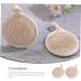 GLEAVI 4 Pcs Bath Towel & Scrubber Set - Natural Loofah Sponges & Back Scrubber for Shower - Bath Supplies for a Relaxing Experience - Buy Online on GoSupps.com