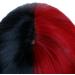 Creamily 14 Inches Black Red Wig for Women Girls Short Curly Synthetic Wig with Bangs Lovely Black and Red Bob Wavy Wig Cosplay Party Halloween Wig for Women E-Black and Red - Buy Online on GoSupps.com