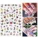 3D Butterfly Nail Art Decals Stickers - Self-Adhesive Nail Decorations for DIY Acrylic Nails Design (6 Sheets) - Buy Online on GoSupps.com