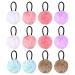 Lurrose Pompom Hair Ties Fluffy Elastic Hair Band Cute Plush Ball Ponytail Holder for Girls