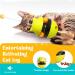 Interactive 3-in-1 Cat Toy - Slow Feeder & Food Dispenser | Yellow Cat Toys for Engaging Play & Training - Buy Online on GoSupps.com