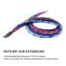 Professional Hair Extension Kit - Plier, Hook, Loop Needle, 200 Silicone Micro Rings, Feather & Tinsel Hair (Light Brown) - 1 Pack - Buy Online on GoSupps.com