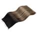 LAAVOO Tape In Real Hair Extensions - Black Ombre Brown Balayage Caramel Blonde #1B/4/27 - 50g 20pcs 45cm - Buy Online on GoSupps.com