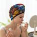 Hair Towel Wrap - Fast Drying Hair Turban with Button | Easter Eggs Design for Effortless Style - Buy Online on GoSupps.com