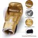 Redipo Premium Leather Boxing Gloves for Men & Women - 12OZ Gold | Sparring Heavy Bag Training Gloves for Muay Thai, Kickboxing, MMA - Buy Online on GoSupps.com