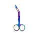 Artzone Lister Bandage Scissors - Cynamed Medical-Grade Stainless Steel Shears - Multi-Colored Rainbow Titanium Finish - Sharp Blades Cut Through Bandages Dressing Tape Gauze Clothing (4.5 in.)